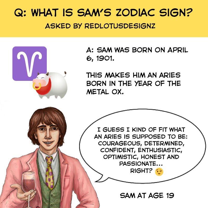 IWDL_Writer's tweet photo. Sam and I answer @redlotusdesignz’s question. #illustration #art #tapas #webtoon #zodiac #aries #chinesezodiac #astrology #myart #saminnyc #findingsam #madeincanva #artistsontwitter #artisfsoftwitter https://t.co/uzLw33SyTL