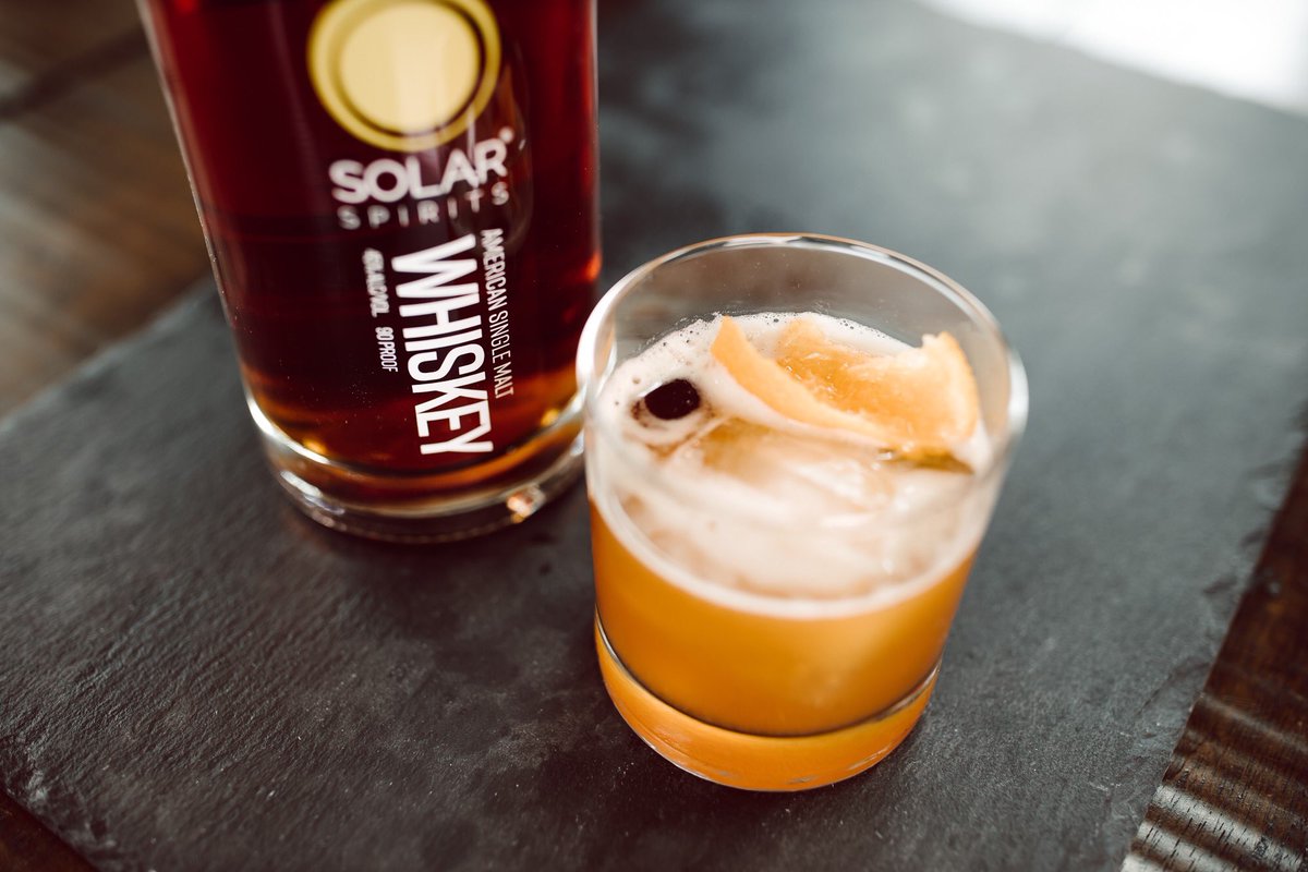Whiskey Sour, anyone? Have you tried making it with our American Single Malt Whiskey yet...? bit.ly/solarwhiskey