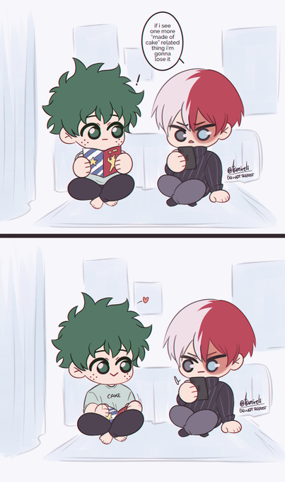 Plot twist: he was too a ? all along

#bnha #mha #tododeku 
#todoizu #轟出 