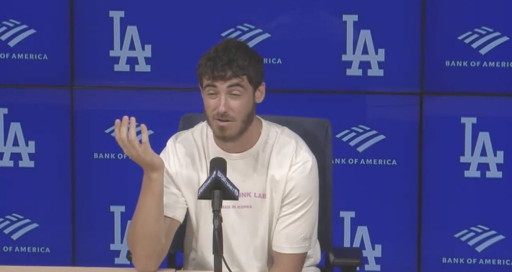 “I’m just saying, like, if everything is cake, then nothing is cake because cake is everything. Anyway. Yeah, Chris made a cake for my birthday. Next question?” ~Deep Thoughts with Cody Bellinger~