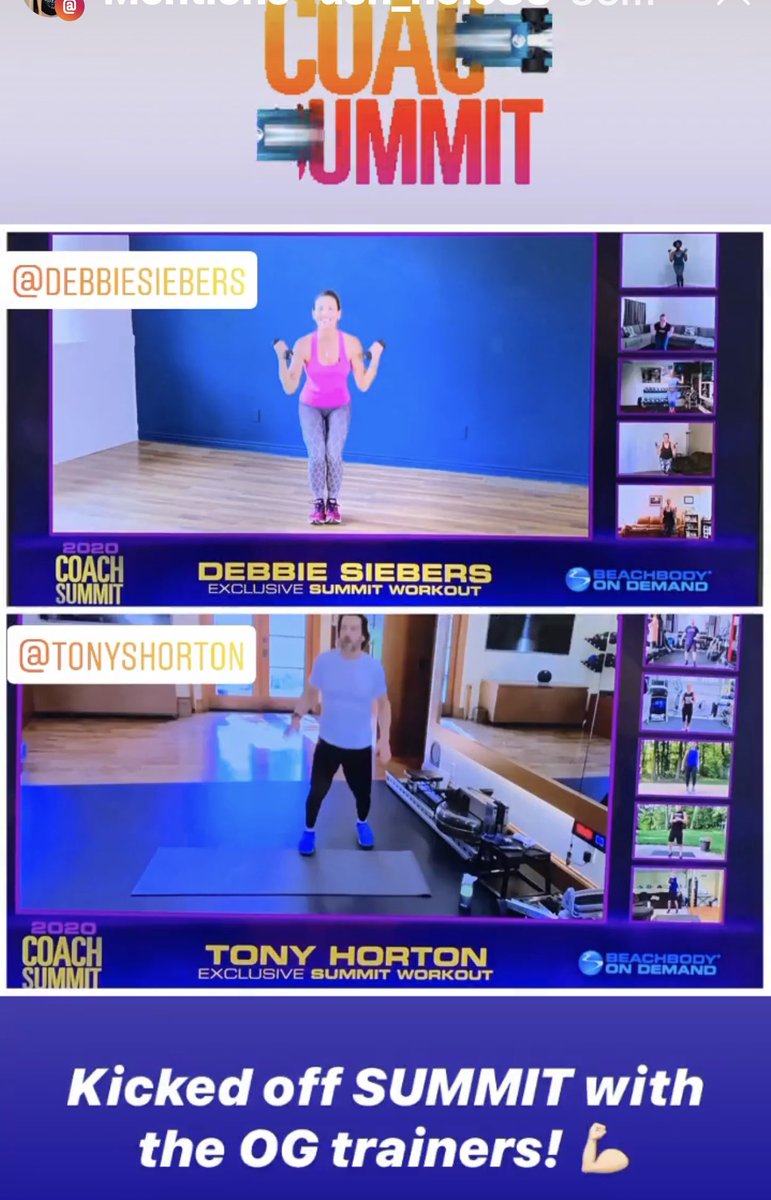 debbiesiebers's tweet photo. So fun seeing all the Instagram posts of people doing my workout for the Beachbody Summit:) #slimin6 #beachbody https://t.co/xPddGZY4rg
