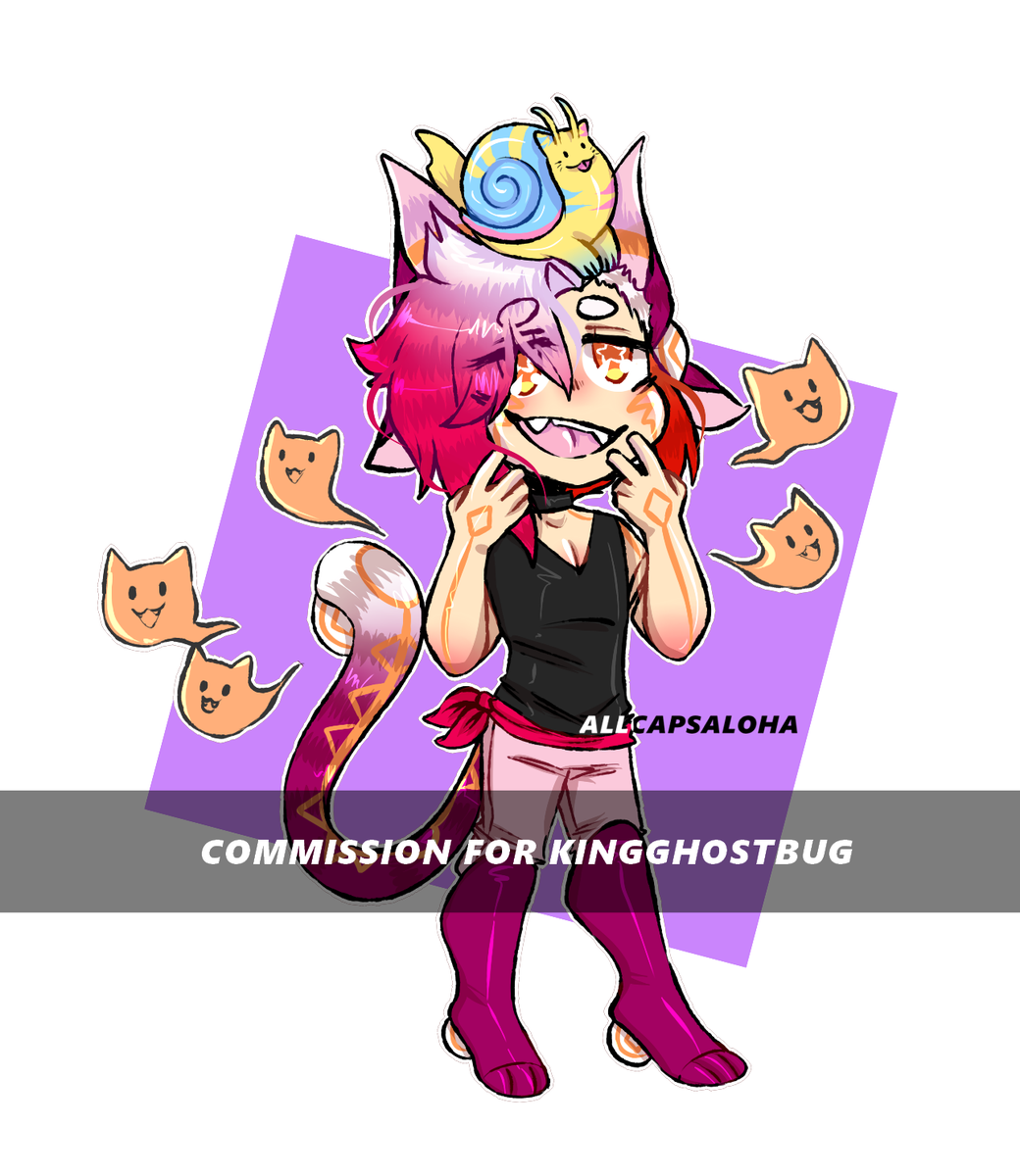 AllCapsAloha's tweet photo. Chibi commission for @KingGhostBug uwu 

#oc #closedspecies #cs #commission #chibi #chibicommission #artistontwitter #digitalart #doodle #drawing #sketch #aerolin #kemonomimi https://t.co/F0xGlWjYoE