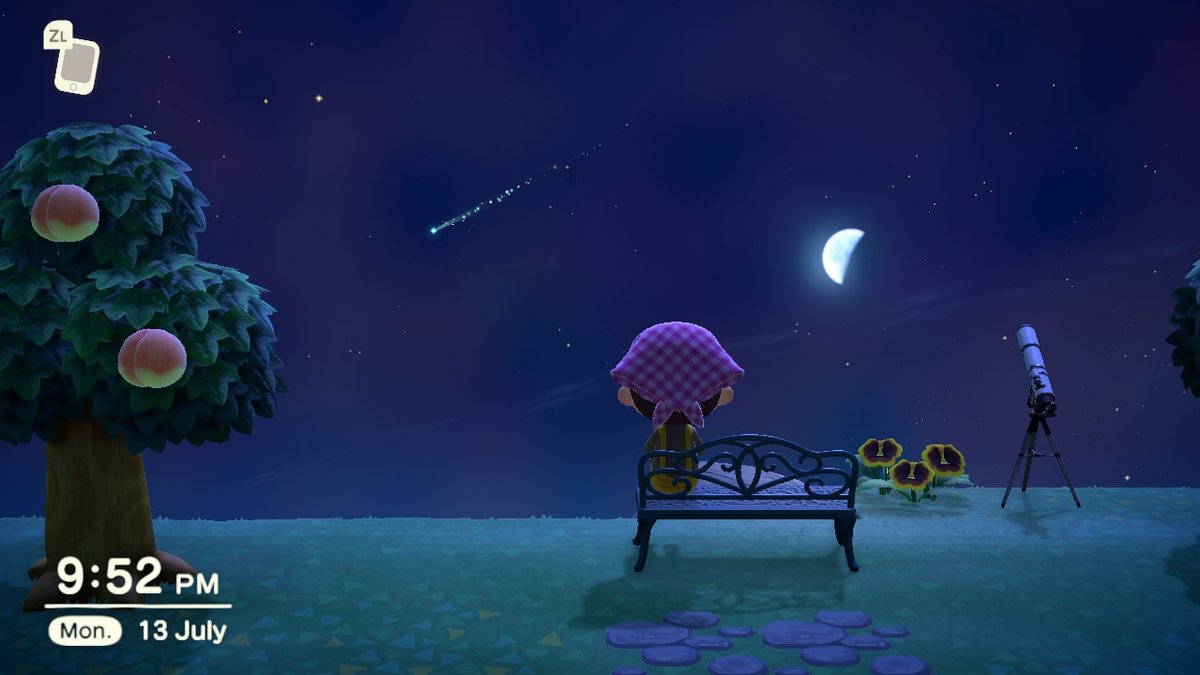 dan__moody's tweet photo. got my first shooting star #AnimalCrossing #ACNH #NintendoSwitch https://t.co/jeAi2PZQB6