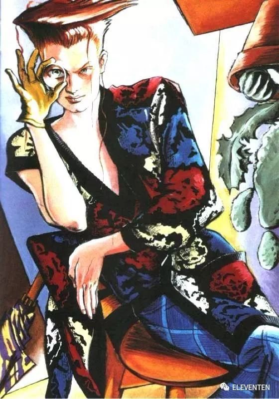 28/ Le charadesign de Rudol Von Stroheim est inspiré d’une illustration d’Antonio Lopez en 1985 pour Missoni (marque de luxe italienne).