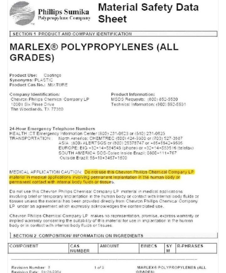 RogerTh71142375's tweet photo. @highcountrynews What happens when these micro plastics are just not micro & permanently embedded in UNSUSPECTING humans?
#implantillness #biofilm #sepsis #ChemicalShitStorm #TestTheMesh #HumanExperimentation https://t.co/8GEpm2dDX4