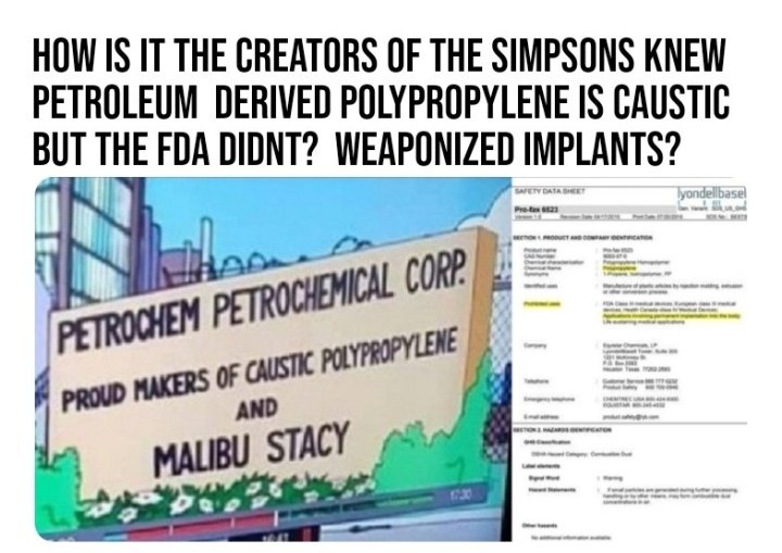 RogerTh71142375's tweet photo. @highcountrynews What happens when these micro plastics are just not micro & permanently embedded in UNSUSPECTING humans?
#implantillness #biofilm #sepsis #ChemicalShitStorm #TestTheMesh #HumanExperimentation https://t.co/8GEpm2dDX4