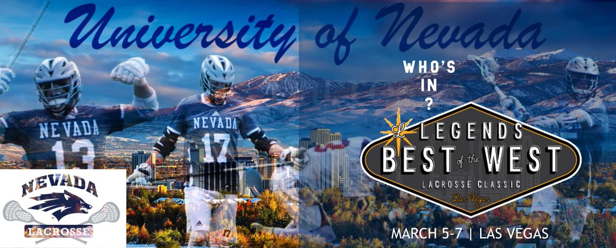 BestofTheWest8's tweet photo. #WHOSIN #RETWEET #MCLA Welcome University of Nevada Reno Lacrosse to the 2021 Best of the West 
@MCLA Tournament (March 5-7) in Las Vegas! @NevadaLax 
 #Welcome #NEVADA #Wolfpack #BestoftheWest2021
 
 https://t.co/q2td1iSLOL https://t.co/fm8Firf8lV