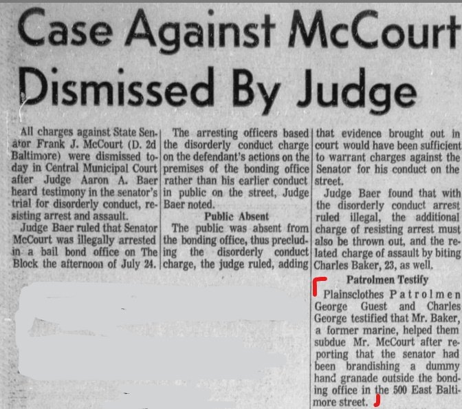 Pomerleau snatched a page out of J. Edgar Hoover's playbook with is secret ISD unit. Illegal wiretaps against  #WestBaltimore's 1st US Congressman Parren Mitchell and George Guest had known all about it. Those two brushes with death may not be a coincidence after all 8 /