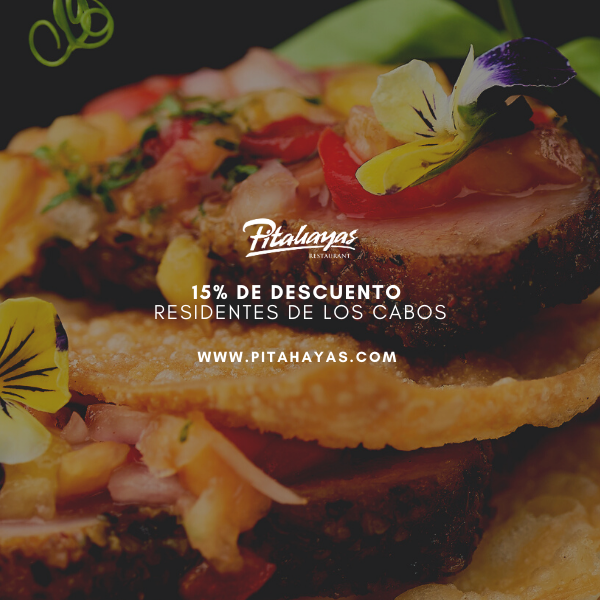 Pitahayas_Rest's tweet photo. ¡Vive la experiencia Pitahayas!
Visítanos y obtén un 15% de descuento si eres Residente de #LosCabos. Realiza tu reservación al 145 80 10 Ext. 24207 ▶️ https://t.co/GGYR95pLFJ 
*Válido mostrando una identificación que lo acredite. https://t.co/pk0OtdK20W