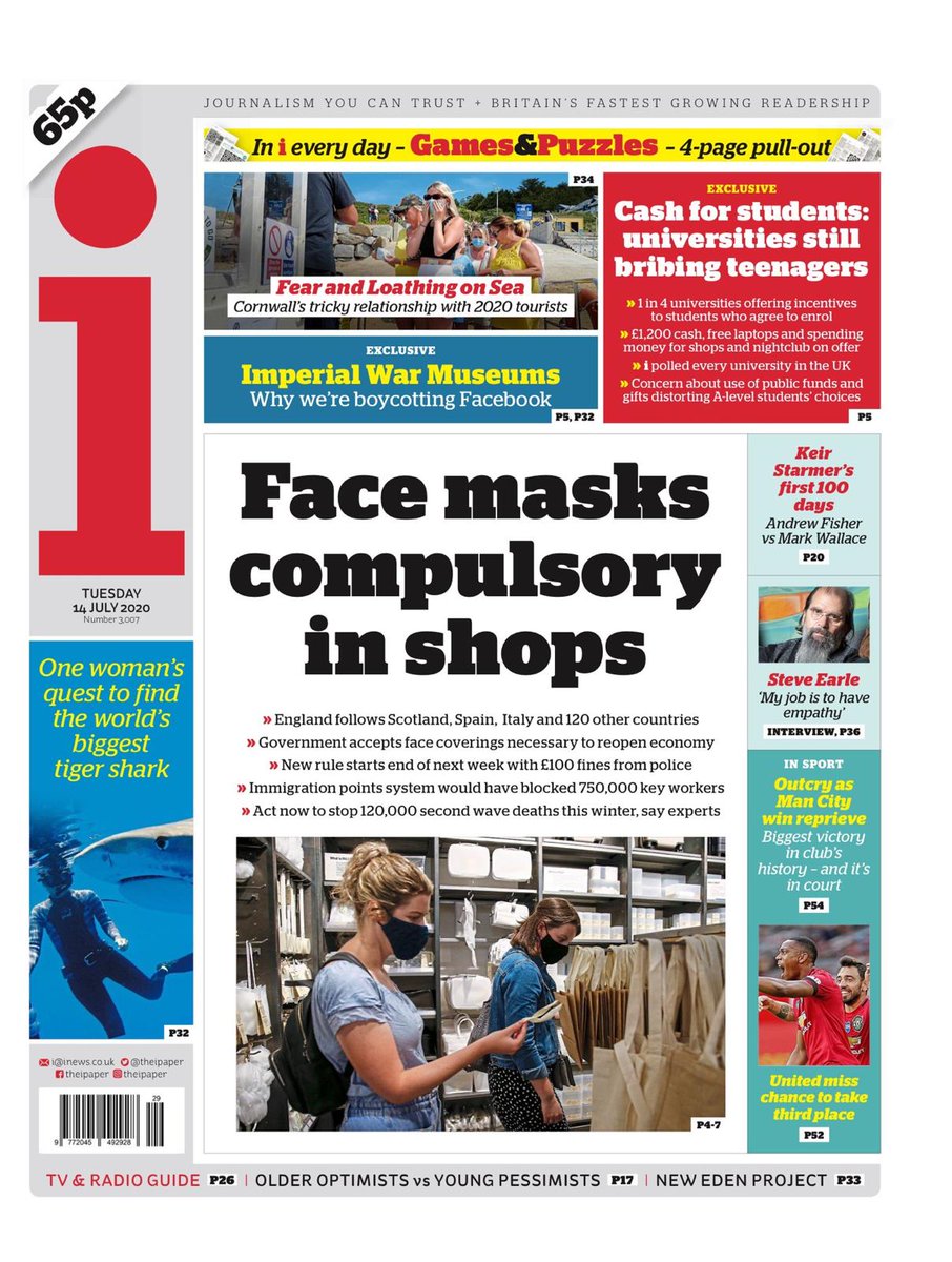 Whilst the Govt’s u-turn on face coverings is welcome, it’s disgraceful there’s been days of mixed messages from ministers. Time and time again this Govt’s slow actions has put the public’s health at risk. We can’t afford to wait, the Govt should bring this policy in immediately.