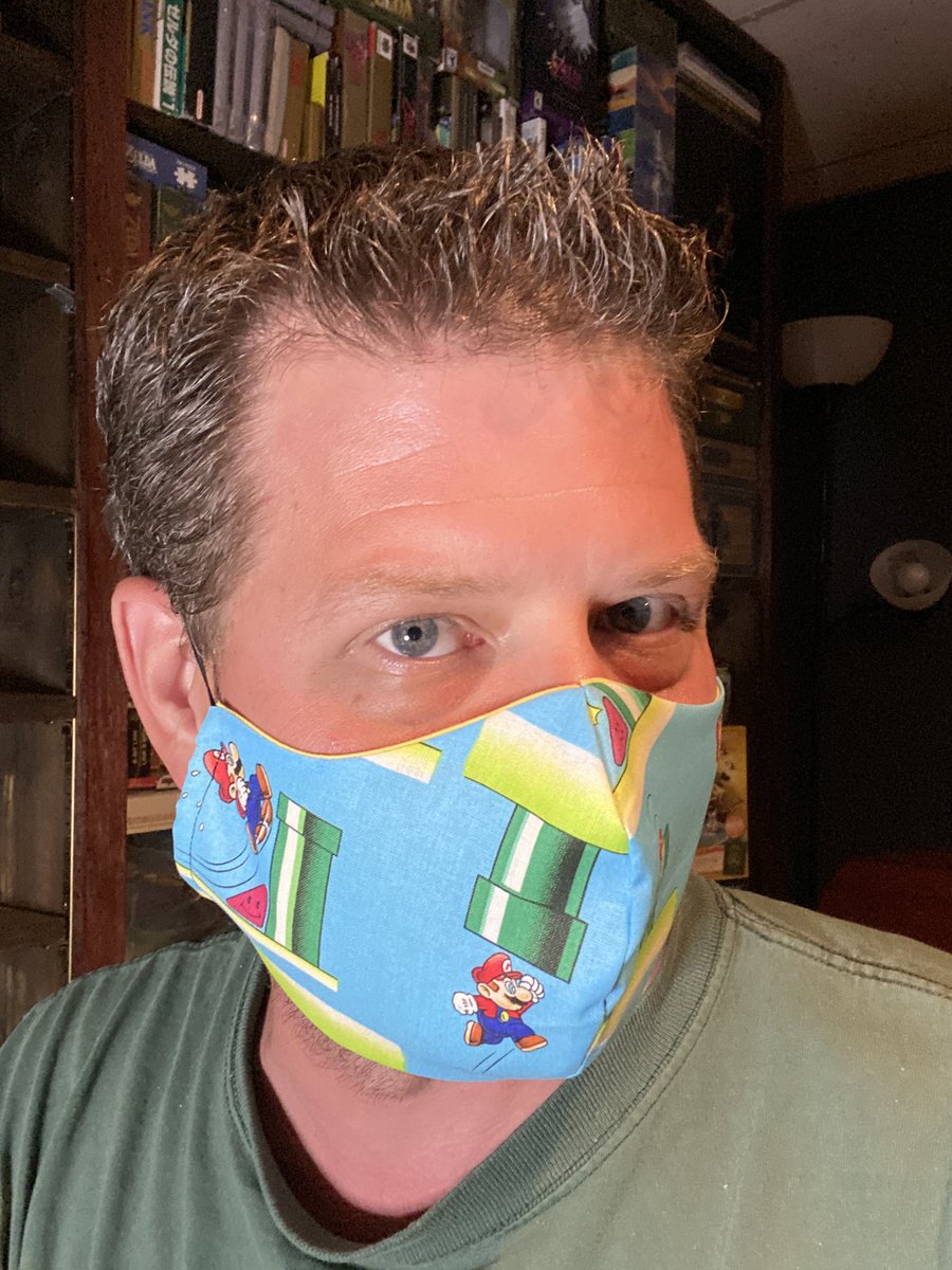 I’ve finally updated our stock with four new Mario-themed masks. I’m working on XL and kids’ sizes very soon, but for now, these are all adult regular until I can make more. If you want one, you can find them (and all of the other ones) at this link:

thegamingoutsider.com/thegoshop/Mask…