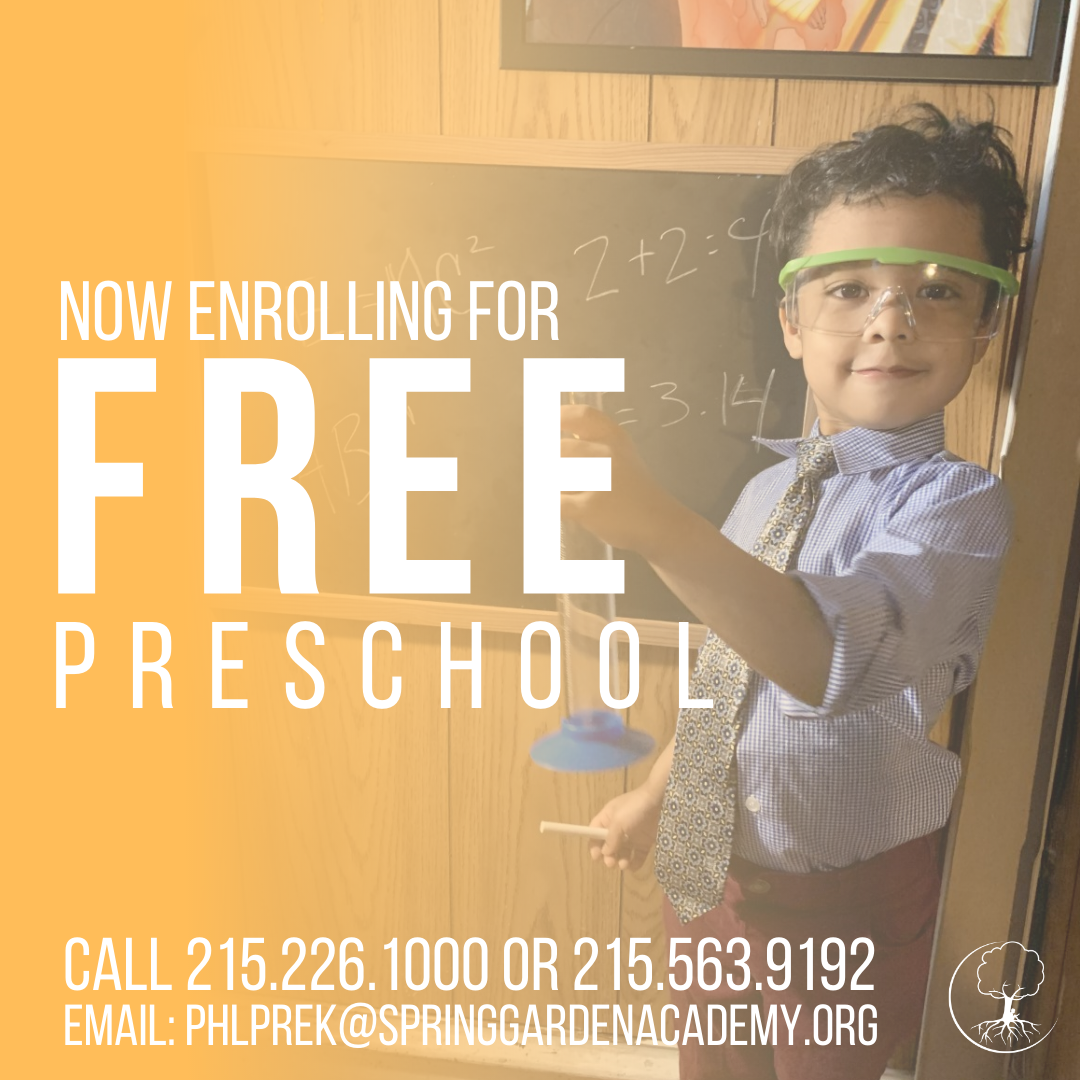 SGAPhilly's tweet photo. FREE PRESCHOOL for 2020-2021 !!!
Interested? Call us 215-226-1000 or email: phlprek@springgardenacademy.org
#prek #freeprek #phlprek #freephlprek #preschool #phillypreschool #earlychildhoodeducation #earlychildhoodeducator #earlychildhoodlearning #sgaphilly #discoversga https://t.co/aER7s00Vkh