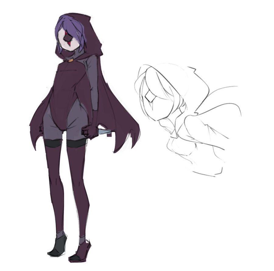 But I spent too much time on Reina and Lucia that aside from initial Phantoms, I had to skip concept phase for most of them
でもレイナとルーシアに時間を使いすぎて最初にデザインしたファントムたち以外はコンセプト段階をスキップするしかありませんでした