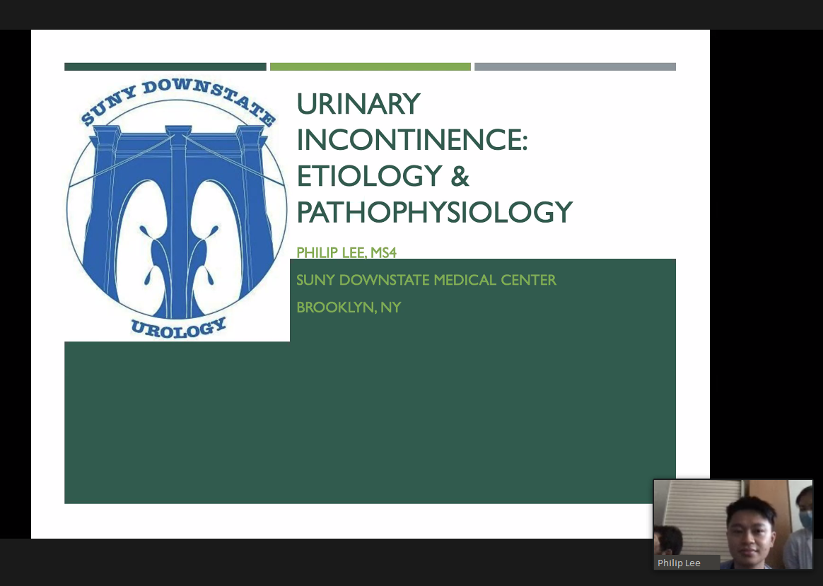 downstateuro's tweet photo. Thanks to Philip Lee #MS4 @philipadamlee for his presentation today on Urinary Incontinence Etiology & Pathophysiology 💧🌊 today for our Sub-I Lecture Series covering #AUA Core Curriculum Lectures!
#UroAppRecap @AmerUrological @UrologyList @Uro_Stream @Uro_Res @UroResidency https://t.co/wsaqImCnL0