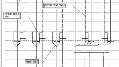 (18) Fixture Groups may be connected within a floor, or to similarly laid out groups above or below that floor.If traps become dry due to a lack of use and evaporation, the sewer vent lines can communicate between air spaces.Unused bath tubs are common culprits.