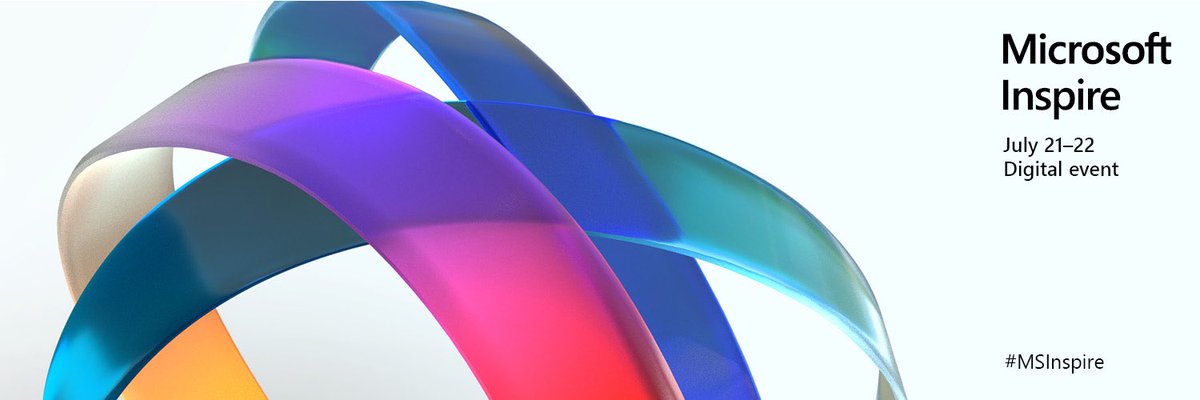 Don’t miss #MSInspire, the digital #MSPartner event of the year! Register today ► msft.it/6002TYnCO
Interactive strategy, learning, Accelerating digital transformation contents and networking sessions.

#microsoft <a href="/msPartner/">Microsoft Partner</a> @gavriels1  #innovation #digitaltransformation