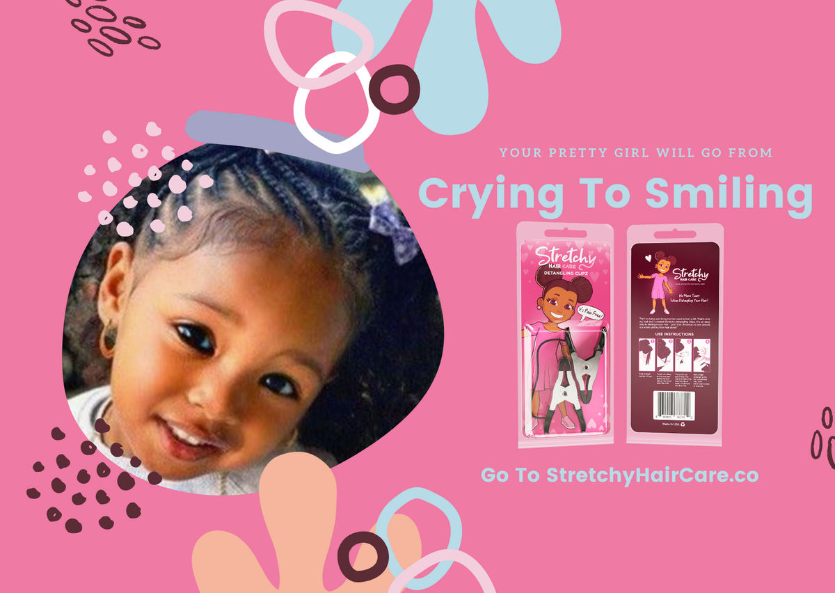 Stretchy Hair Care Detangling Clipz will bring your children from crying to smiling. Our product is the ultimate PAIN-FREE solution when detangling your children's hair. 

Go To stretchyhaircare.co Today

#tenderheaded #naturalhairsalonatlanta #naturalhairstyles