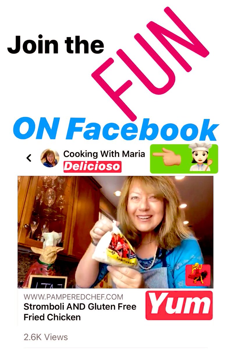 MariaHumphreys8's tweet photo. Cooking more at home lately?

Looking for inspiration?

Get ready for a boost of energy for YOUR kitchen when you follow Cooking With Maria 👩🏻‍🍳💥👩🏻‍🍳

#Pamperedchef #cooking #cookingwithmaria #food #howipamperedchef #pamperedchefconsultant @pamperedchef https://t.co/18nfScPRyZ