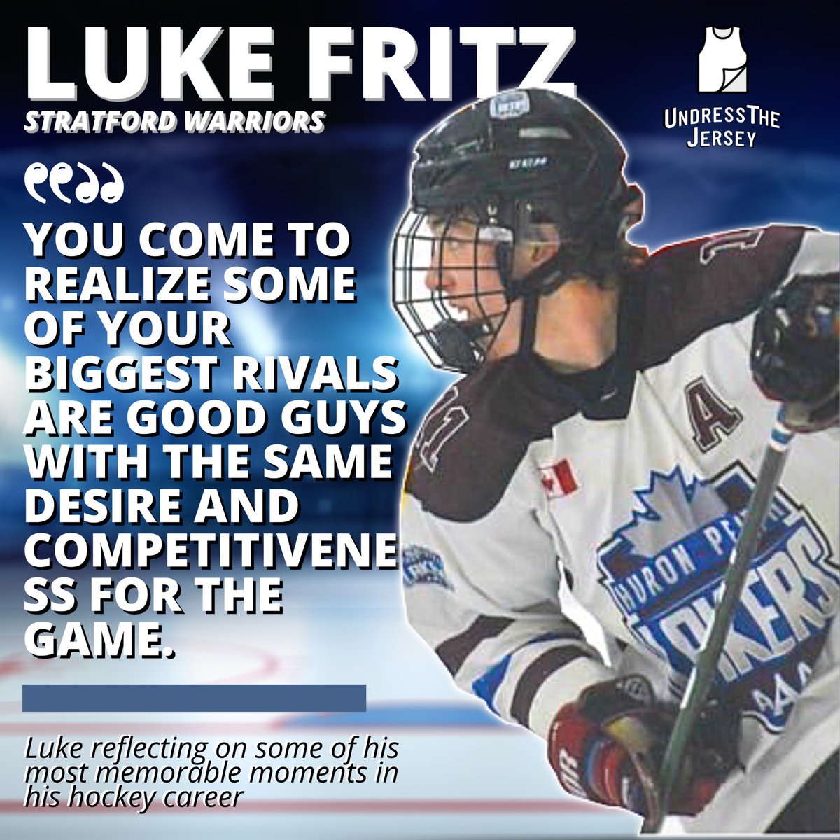RT <a href="/UndressTheJerse/">UndressTheJersey</a>: Luke Fritz of the <a href="/StratWarriors/">Stratford Warriors</a> of the @GOJHL speaks on some of his most memorable moments so far in hockey! (Story in the thread)