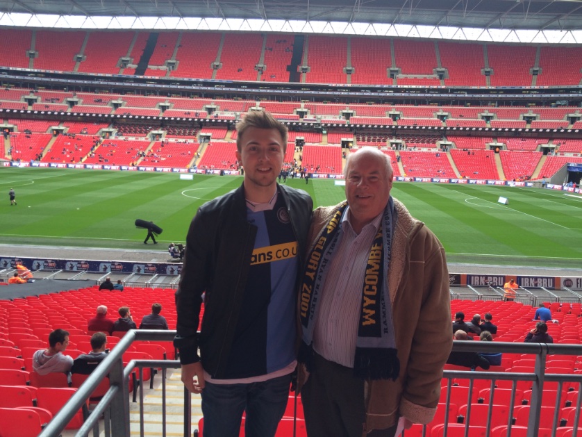 In 2015 My grandad and I watched <a href="/wwfcofficial/">Wycombe Wanderers</a> narrowly miss out on promotion to League 1 at Wembley. 

5 years later Ainsworth takes the team back to the same place to win promotion to the CHAMPIONSHIP. What a journey, what a team!! 💙