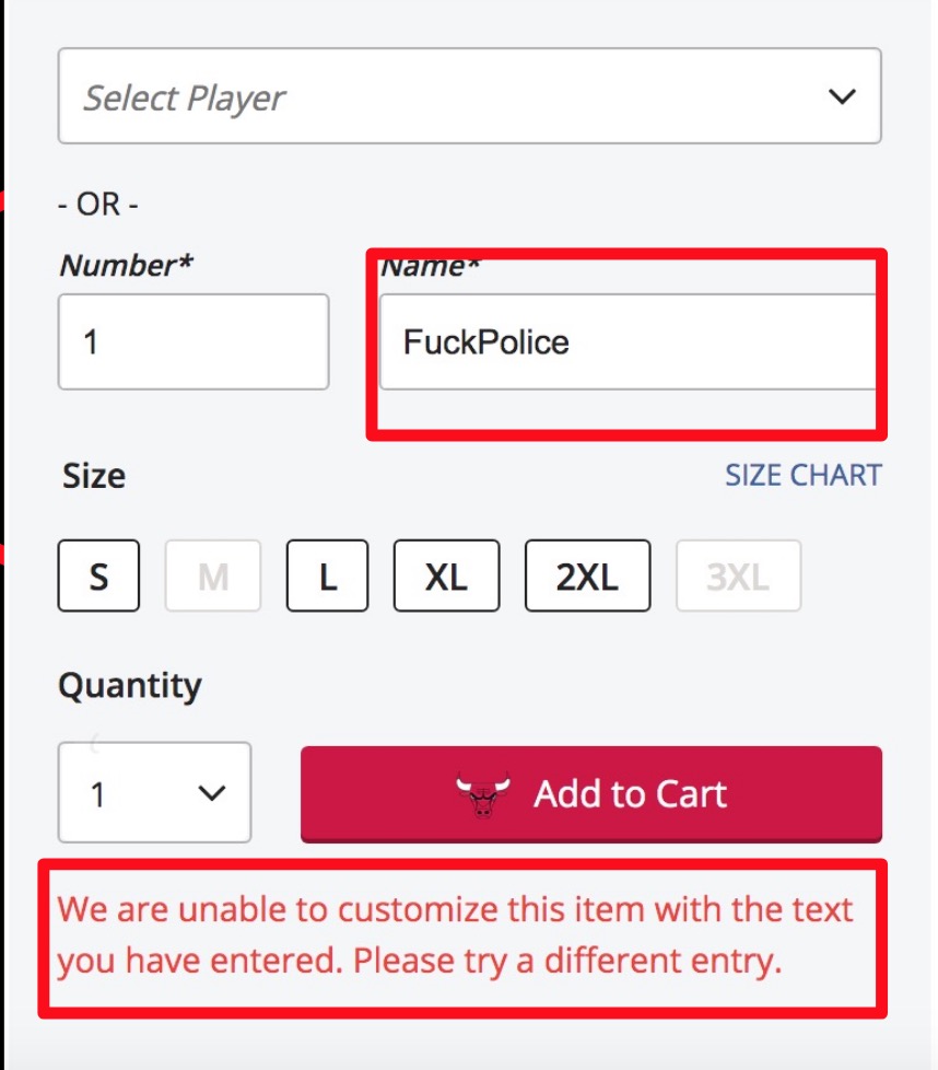 BREAKING: The  @NBA is no longer creating/selling "KillCops" and "FuckPolice" jerseys after I called and asked for one.Just a few hours ago, there was nothing stopping anyone from purchasing both.What is the NBA's excuse for why it was ever allowed?