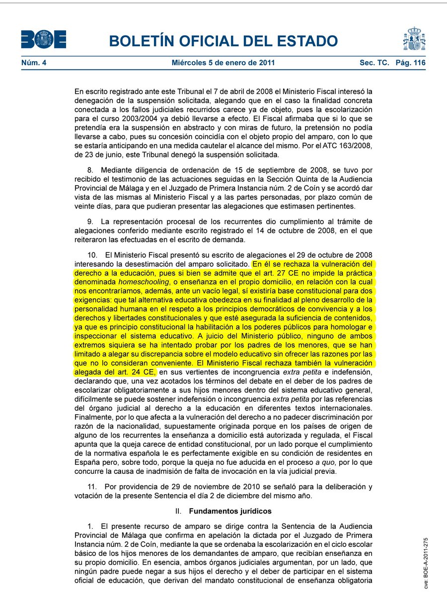 JoseRMolinaGonz's tweet photo. #Vox @vox_es recoge la posible opción de “educación en el hogar” como opción de #LibertadDeEducacion que según la doctrina Juridica española no es, inicialmente contraria al Art.27 de la Constitución. #ProgramaVox @Isabelperezmoi1 @Erukto @IdiazAyuso @joseramirezdel2 #Educacion https://t.co/kZsvcGih2J