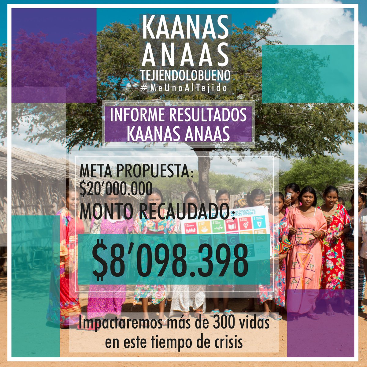 wayuuda's tweet photo. 📣 En una semana tus aportes se transformarán en sonrisas y esperanza, ¡GRACIAS TOTALES! 👏🏼

Si aún estás interesado en hacer tu aporte, de una, te esperamos en cualquiera de las 3 plataformas. Estamos Tejiendo lo Bueno 🤜🏽✨🤛🏻más info: https://t.co/7tOETXBbyy. https://t.co/hApRg4aeid