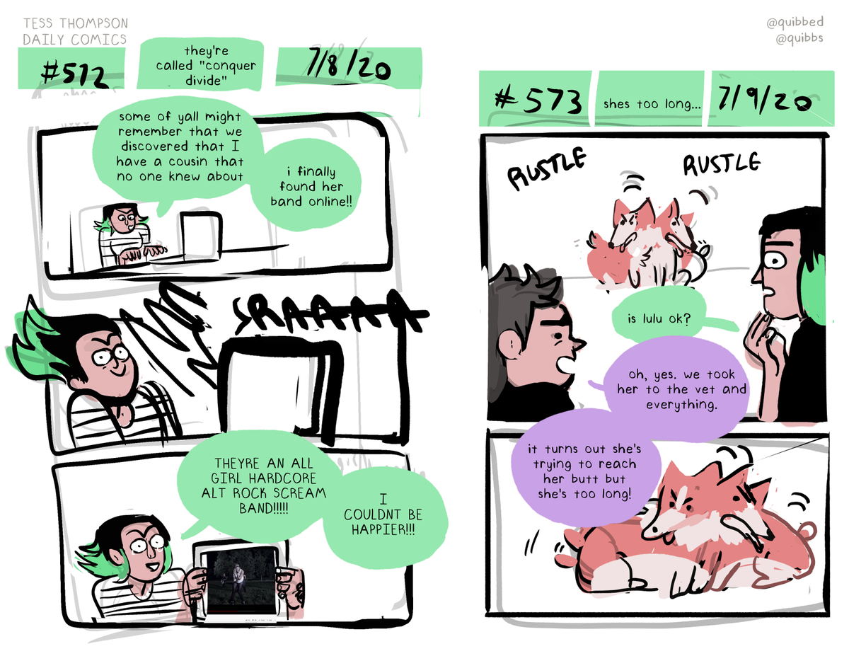 THIS WEEK... was really really weird!!! see for yourself
YOU CAN READ MORE OF MY DAILY COMICS HERE: https://t.co/Z5RDjqIh0U