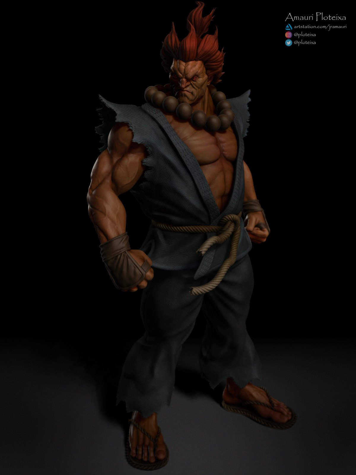 ArtStation - Akuma Street Fighter 5