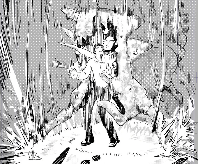 襲撃シーン 
