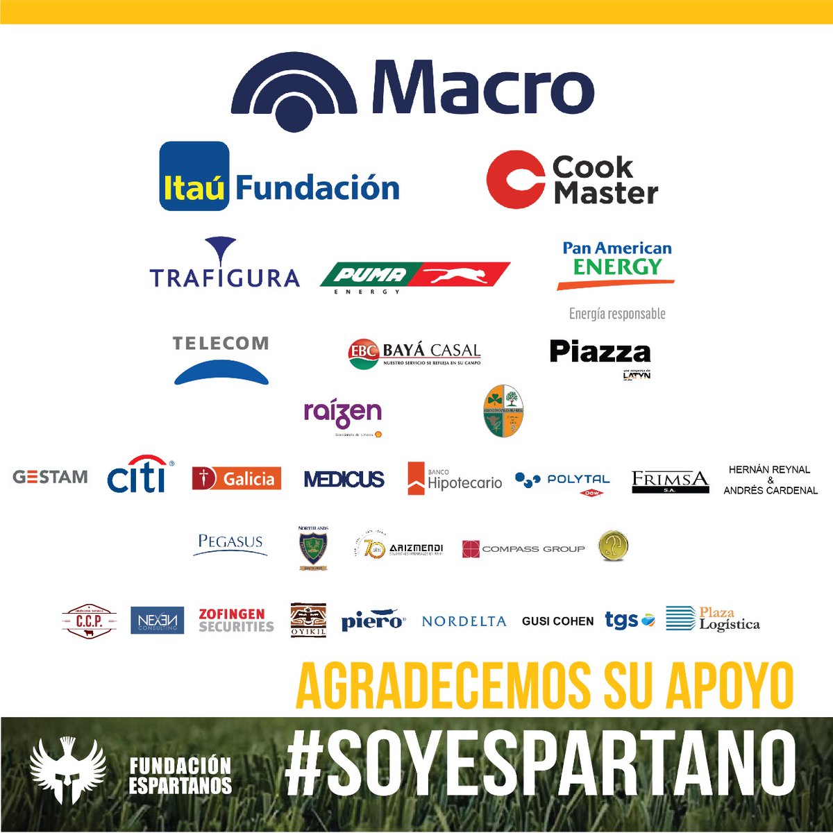 EspartanosRugby's tweet photo. Queremos agradecerles a todos por el apoyo que nos han brindado durante la campaña #SoyEspartano. Nos demostraron que su confianza sigue intacta y que aman tanto como nosotros transformar historias de vida.

(Sigue 👇) https://t.co/aSSJ3eWbSY