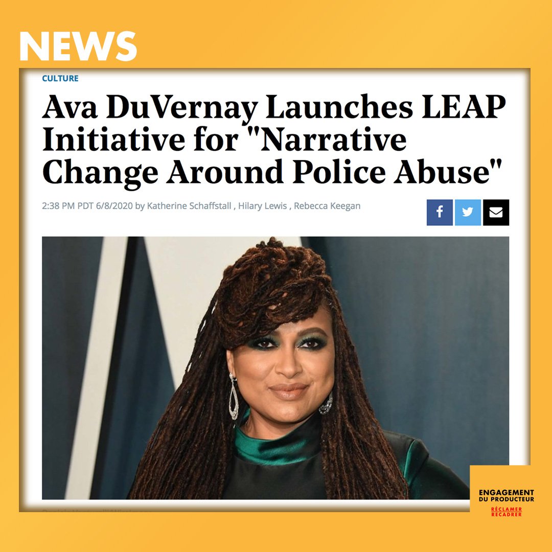 producerpledge's tweet photo. Ava Duvernay's initiative Law Enforcement Accountability Project (LEAP) will commission projects across the mediums of film, theater, literature, music, dance, and fine art that highlight experiences of police brutality. #ProducerPledge #ReclaimReframe #MakeRipplesWhereYouAre https://t.co/L9PheOOwIr