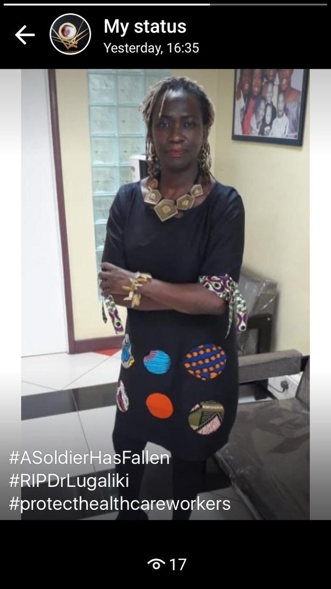 nyachula's tweet photo. #ASoldierHasFallen
#RIPDrLugaliki
#protecthealthcareworkers https://t.co/tWZUqa2s0C