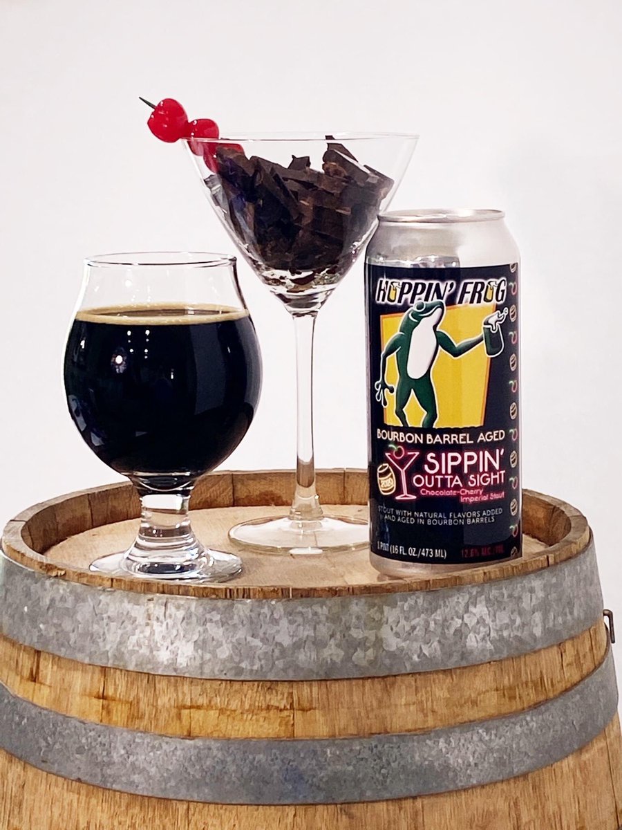 This amazing beer delivers swirls of cherry and vanilla coalescing with cocoa to keep you sippin' into the night!  Go to shop.hoppinfrog.com to order yours today!  We offer curbside pick up at the brewery and direct shipping to your front door (Ohio residents only).