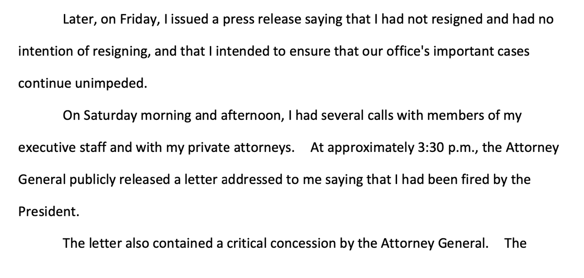 BERMAN: So *I* put out a press release saying how much I loved my new job at the Office of Legal Telling Bill Barr to Fuck Off, and then he told me that Trump pardoned my job on Twitter.Then, they all admitted they were bluffing.