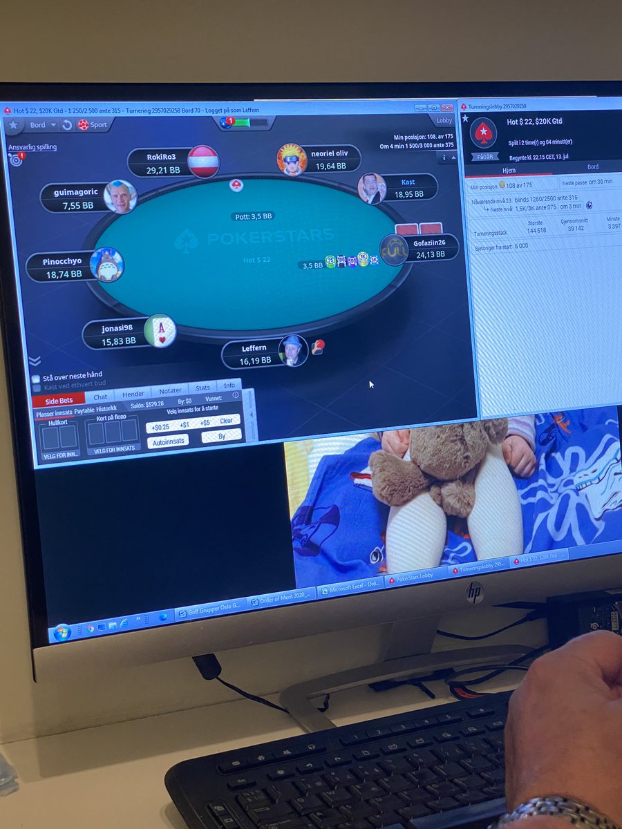 rudergud's tweet photo. Da har vi endelig kommet oss inn på stars og satt stacken i bigblinds https://t.co/N1BJZvgUxp