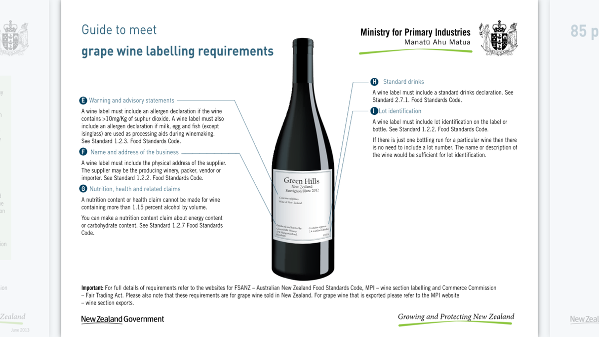 _MarketNow_'s tweet photo. Import/Export FYI: Guide to meeting grape wine labeling requirements (Australia and New-Zealand) https://t.co/n7lAbt5erp