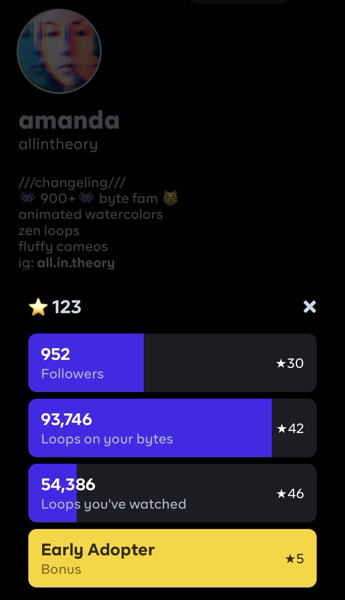 alliscrazy's tweet photo. Hey #altbyte #alttiktok come and follow me on @byte_app! I do cool things with pretty colors. You’ll love it! Help me get to 1k! #ShamelessSelfpromo #byte #byteapp #bytecreator 

https://t.co/gW6qsCzpG1

#bytecreators drop a comment so others can find you! https://t.co/CmCr9V5KX1
