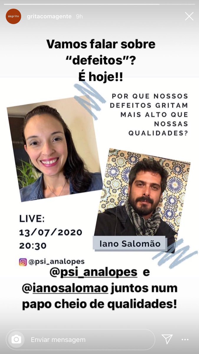 Tem #live daqui a pouco, as 20:30 com o  Iano!! Fiquem de olho la no Instagram!! 
😘😘

instagram.com/ianosalomao?ig…
