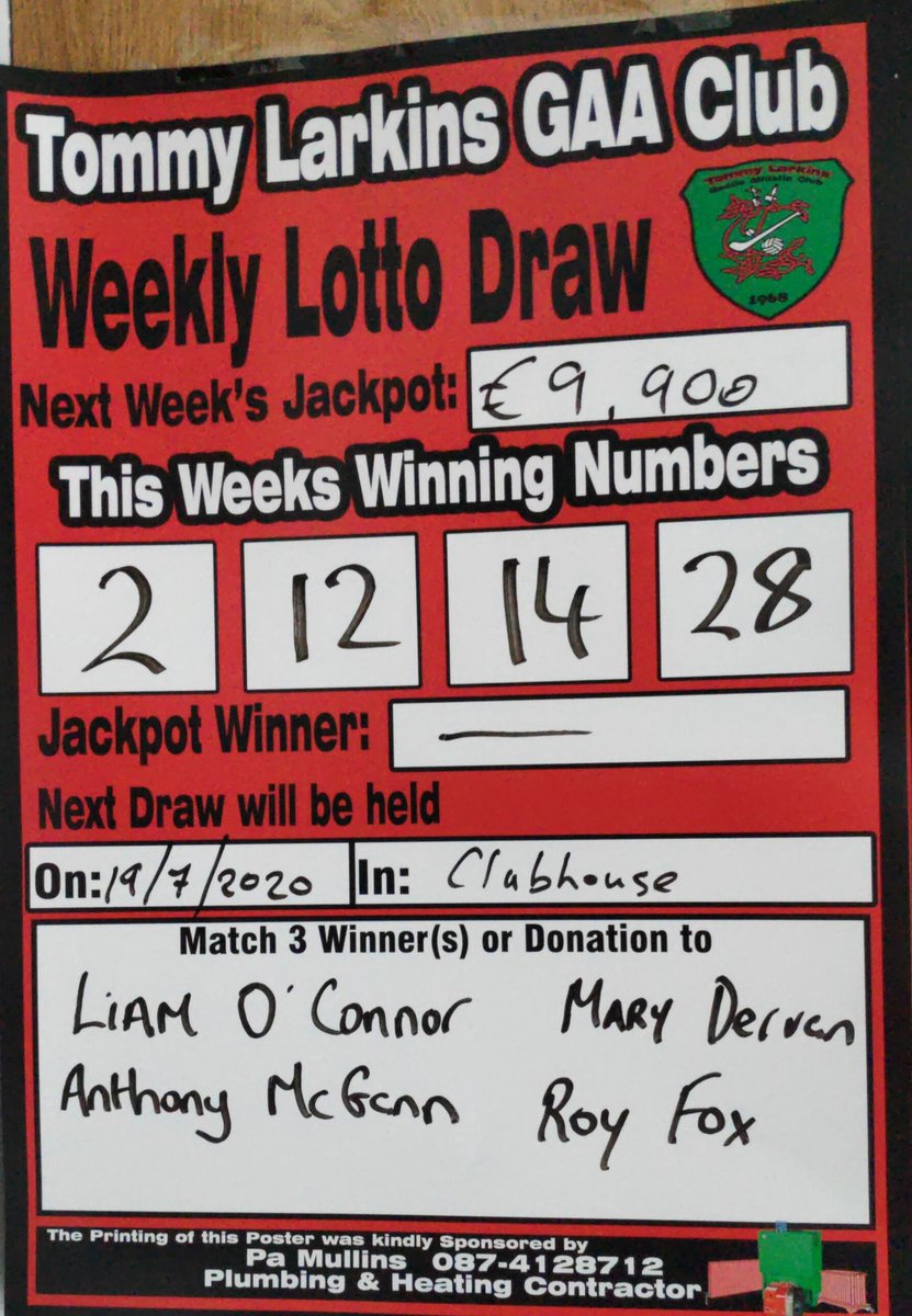 lotto draw for yesterday