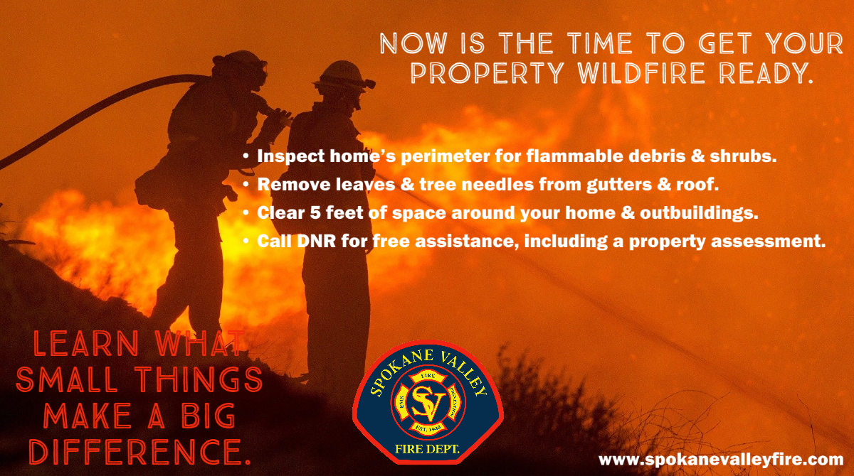SpokaneValleyFD's tweet photo. We urge citizens to be prepared for the unthinkable this wildland fire season.  Our neighbors in Mansfield #Road11Fire are watching thousands of acres burning and evacuations occurring.  
#beprepared #smallthingsmakeabigdifference #wearepreparedareyou #savinglives #savingproperty https://t.co/qCmz2yd4TA