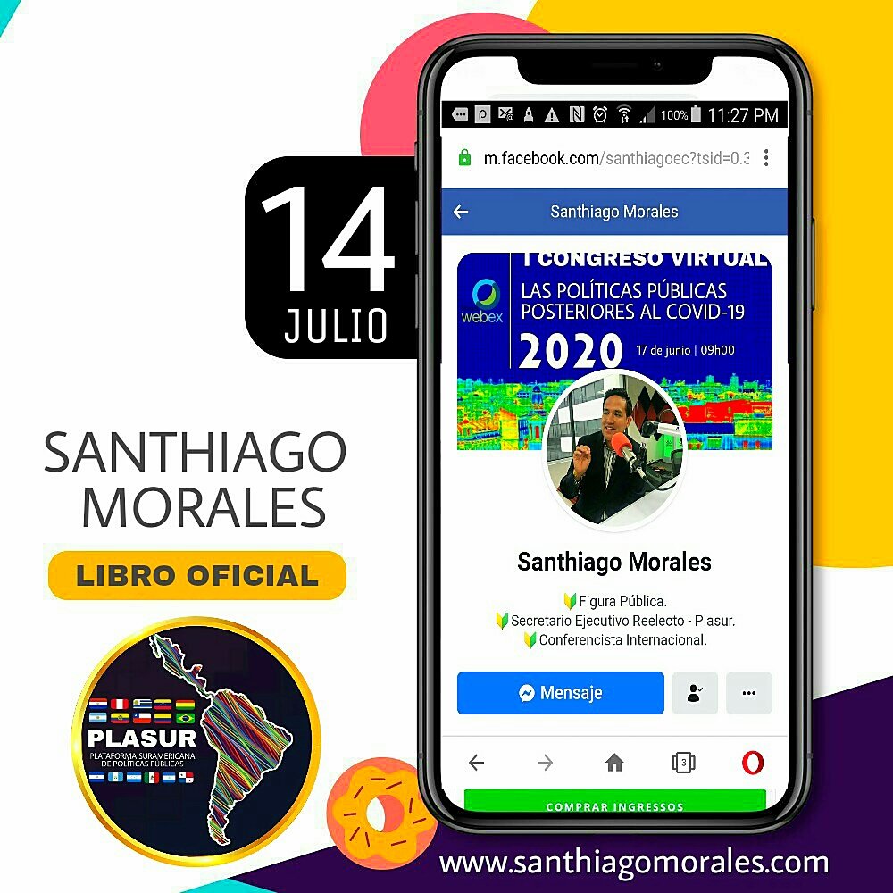 FundacionPlasur's tweet photo. #Libro2020 | Lanzamiento oficial del libro de #SanthiagoMorales: "Comunicación Política Estratégica. ¿Cómo ganar elecciones con éxito? Mañana #Martes14 #Estocolmo. https://t.co/hpE7HDxht1