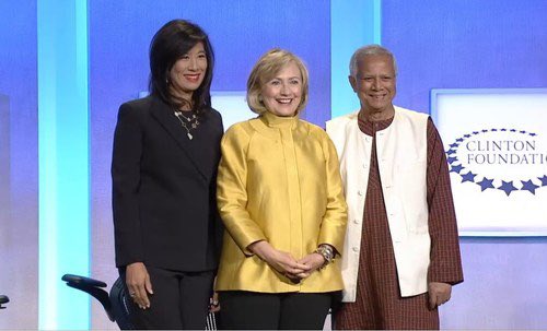 One of Wayfair’s directors is Andrea Jung, received the 2010 Clinton Global Citizen Award. The Clinton Global Citizen Awards are a set of awards which have been given by the Clinton Global Initiative every year since 2007. She has been photographed with Hillary multiple times.