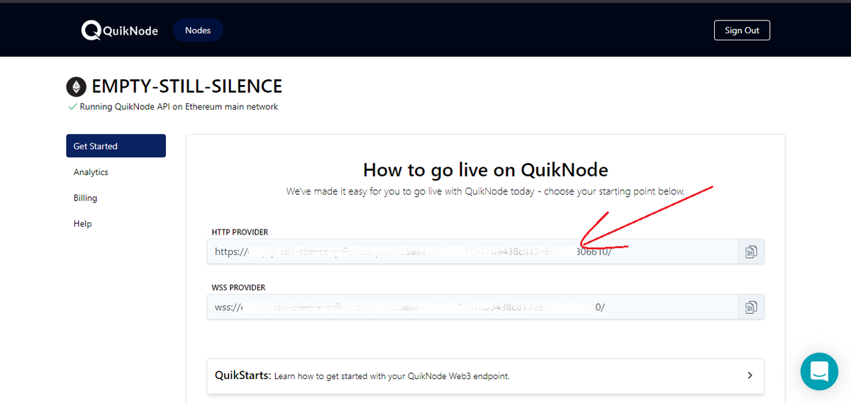 QuickNode's tweet image. #QuikGuide on how to use #etherjs to connect to the #ethereum #blockchain using #HTTP and grab the latest block number. Code works for both a front-end, like with #Webpack and back-end implementation using #Nodejs 🚀 👉quiknode.io/guides/web3-sd…