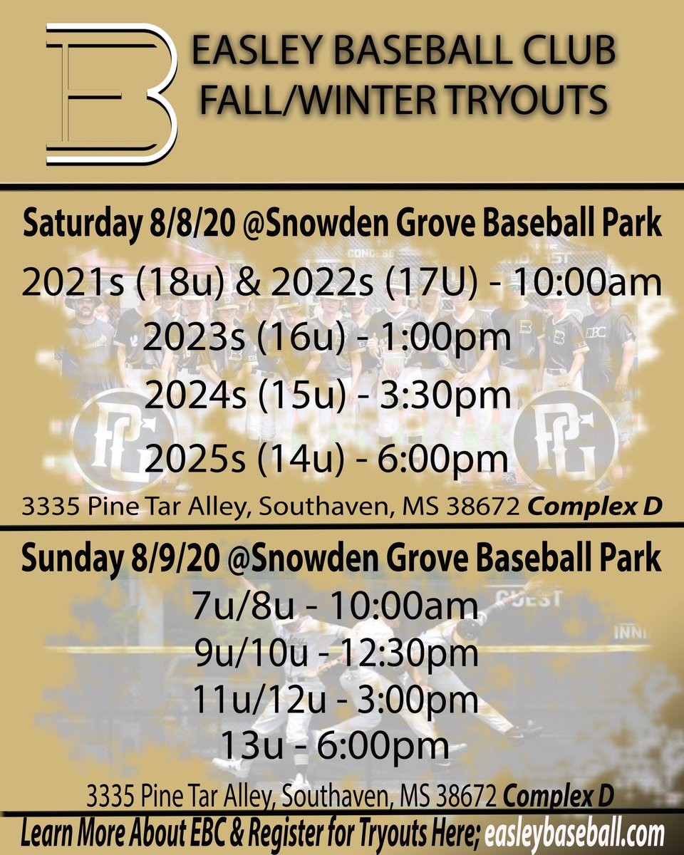 Easley Baseball Club tweet media