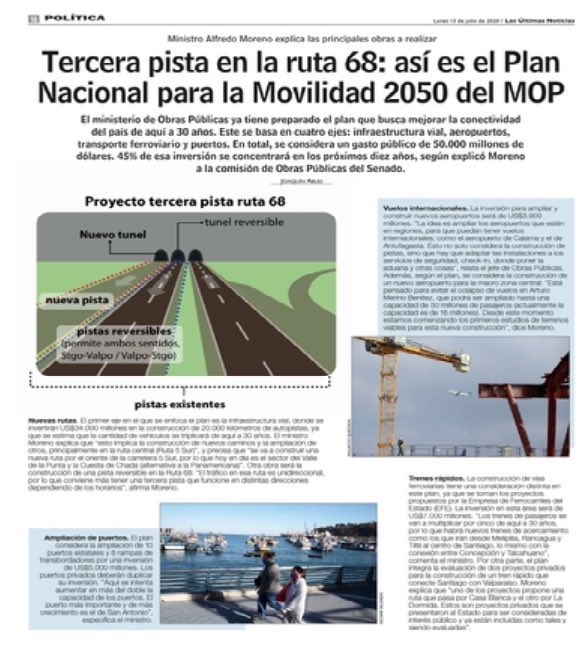 Este plan suena más a años ‘80 que al 2050. Se requiere movilidad orientada a mejorar la calidad de vida y reducir la desigualdad. Prioricemos transporte público de calidad (metro, tranvías, teleféricos, buses eléctricos, ciclovias) en las ciudades de Chile.