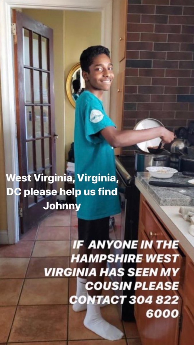 ilsenotelsa's tweet photo. WV/VA/DC friends, I need your help!! A friends cousin is missing and the family needs help to find him! Please be on the look out! https://t.co/hCUgeWyKGZ