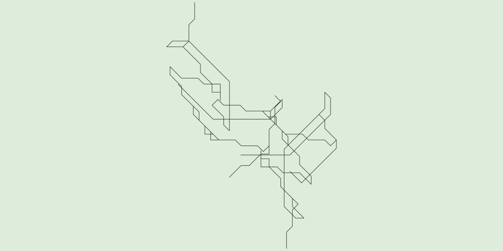 LSystemBot's tweet photo. {"start":"ZKFW","rules":{"F":"-B+[B]","Z":"FFEFBWF","E":"F+BZFKKF-","K":"[B]EF","W":"W-K+-","B":"KWF-EE"},"a":45} https://t.co/wHovpQcaPN