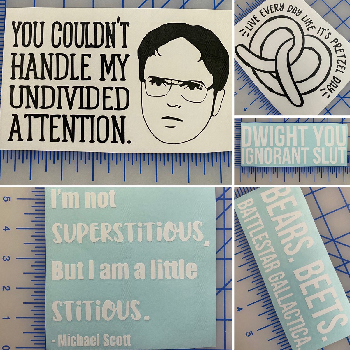 SimplySamDecals's tweet photo. The Office - Vinyl Decal Stickers 
Great to pick on Cars. 😉 and a great gift! https://t.co/WzYRJEIhGk

#ad #love #lovethis #TheOffice #dwight #loveyourself #loves #new #news #waterproof #california #riversidecalifornia #californialove #memes #memedaily #daliy #theofficialmads https://t.co/WSRAWL1Jpk