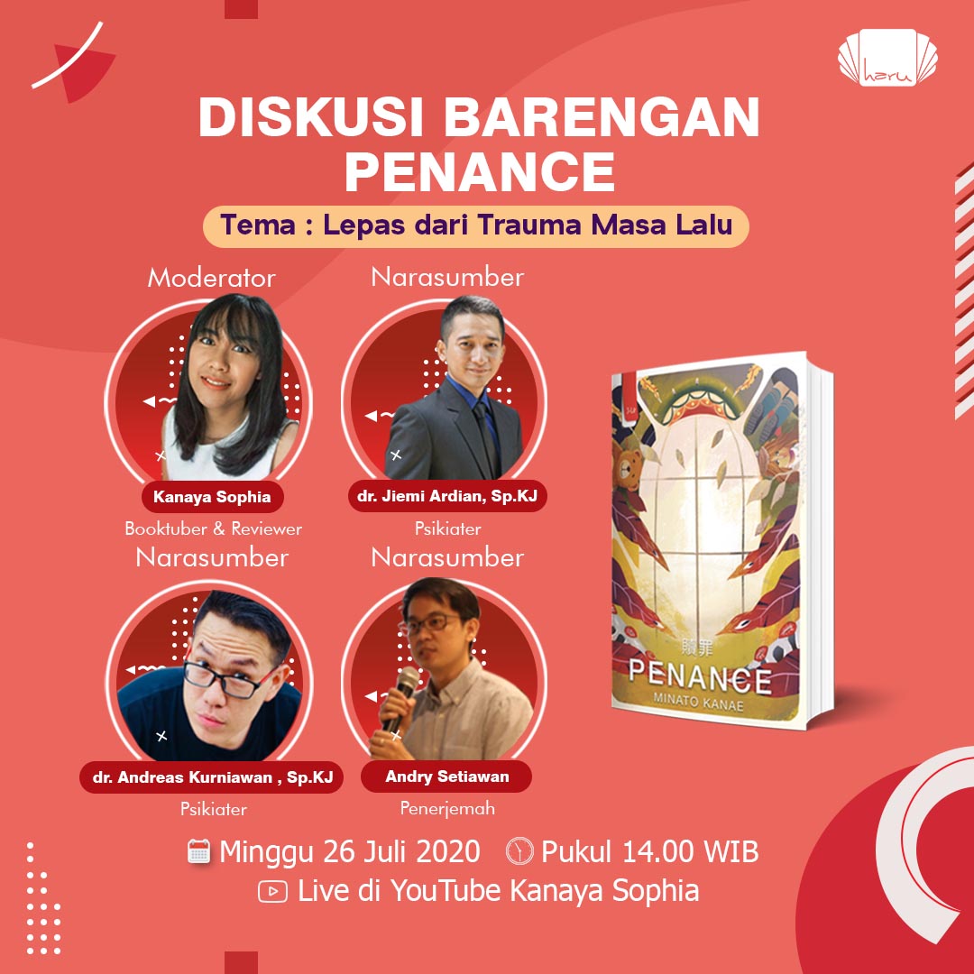 penerbitharu's tweet photo. Sudah baca Penance ? 😊
Saat ini sedang berlangsung #BacaBarengan Penance bersama Kak @kanayasophia 😁

Di akhir baca bareng nanti juga akan ada #DiskusiBarengan bersama : 
Kak @kanayasophia 
dr @jiemiardian 
dr @ndreamon 
dan Kak @konstantin0609 https://t.co/jMBkThoy3Q